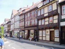 [billede: bindingsværkshuse i Wernigerode]