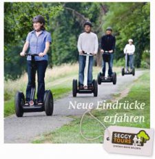 [billede: fire mennesker på SEGWAY]